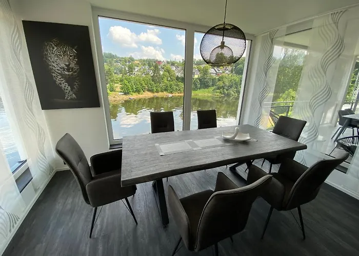 Saaldorf-ferienhaus Mit 6 45qm-120qm Direkt Am Thueringer Meer-bleilochtalsperre Appartement Bad Lobenstein